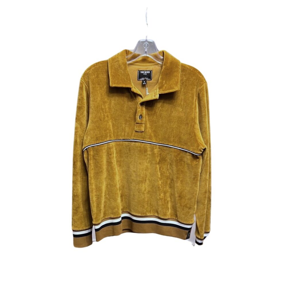 Todd Snyder Men's Velour Long Sleeve Polo